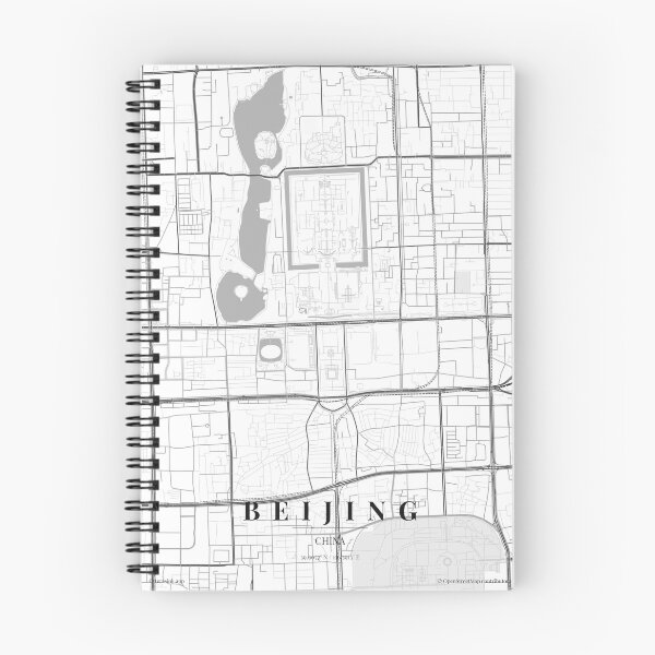Item preview, Beijing Black White City Map Poster, Minimal Street Map Wall Art designed and sold by LASTIQUE-dd.