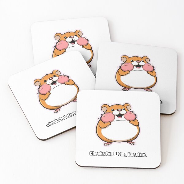 Aperçu de l'œuvre Hamster - Cheeks Full Living Best Life - Funny Hamster Gift créée et vendue par pawdrops.