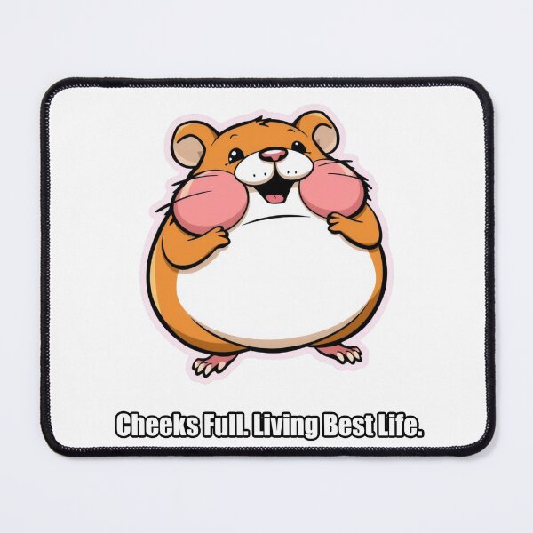 Item preview, Hamster - Cheeks Full Living Best Life - Funny Hamster Gift designed and sold by pawdrops.