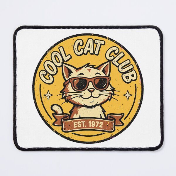 Item preview, Vintage Cool Cat Club 70s Varsity Badge designed and sold by CatstheticShop1.