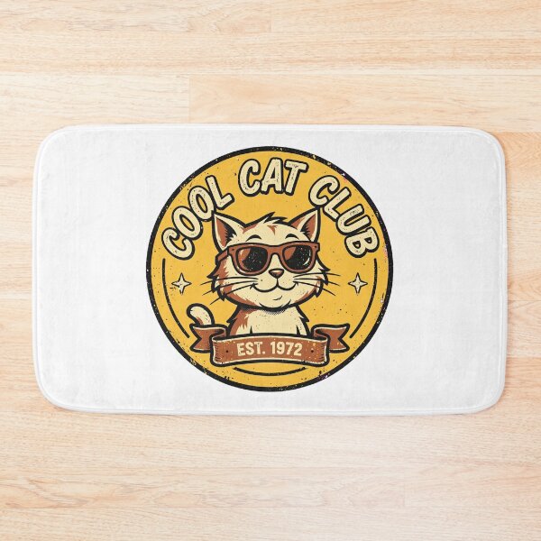 Item preview, Vintage Cool Cat Club 70s Varsity Badge designed and sold by CatstheticShop1.