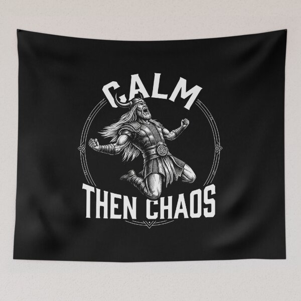 Item preview, Calm Then Chaos Football Motivation Dark Pure designed and sold by NellyOhNelly.