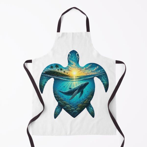 Item preview, Sea Turtle Double Exposure – Tropical Whale designed and sold by OTSC.