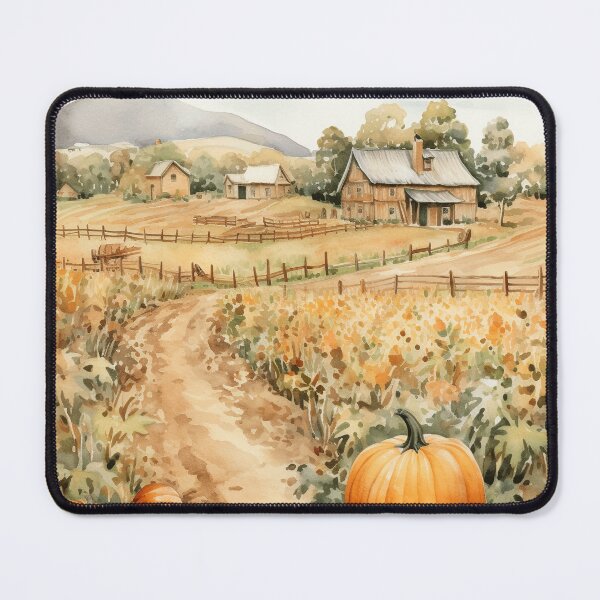 Item preview, Pumpkin Harvest Fall Farm Print | Autumn Farmhouse Wall Art | Fall Season Poster designed and sold by DigitalChickHub.