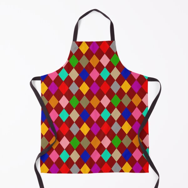 Item preview, Multicolored Harlequin Diamonds Pattern Design - Red designed and sold by PatternTitan.