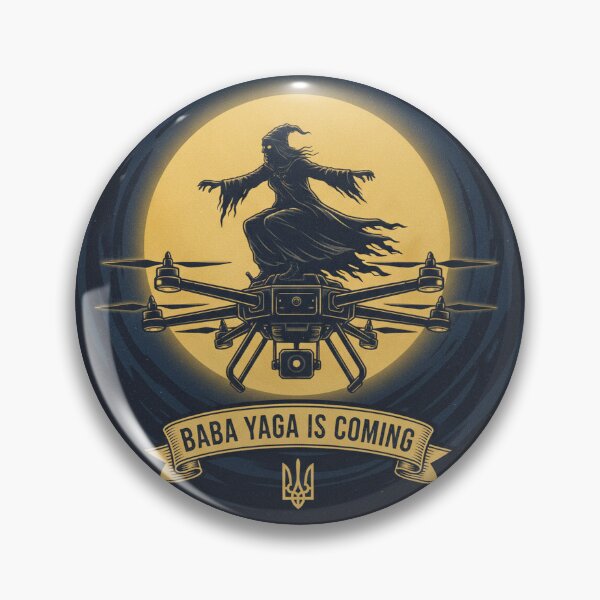 Item preview, Baba Yaga Is Coming - Ukrainian Night Bomber Drone Folklore designed and sold by john00ivy.