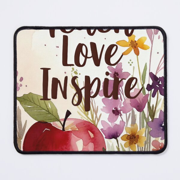 Item preview, Teach Love Inspire — Watercolor Teacher Appreciation designed and sold by Amber Sky Creations.