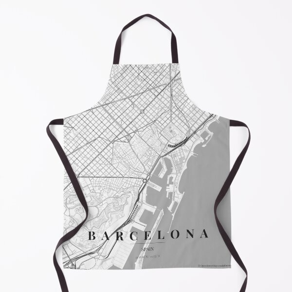 Item preview, Barcelona Black White City Map Poster, Minimal Street Map Wall Art designed and sold by LASTIQUE-dd.