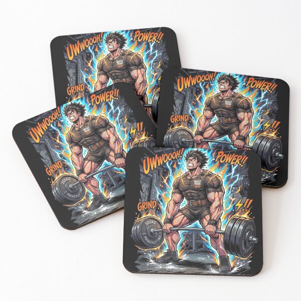 Item preview, Beast Mode Anime Deadlift 300kg Powerlifting Shonen Gym designed and sold by JonelleTshirts.