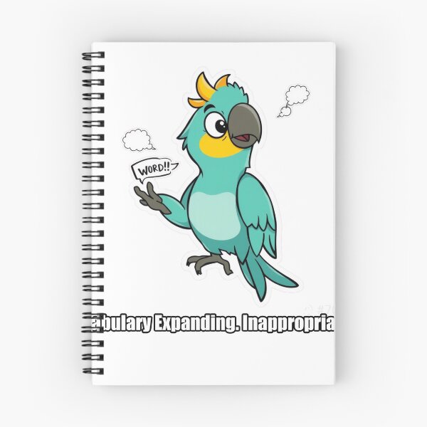 Item preview, Parrot - Vocabulary Expanding Inappropriately - Funny Parrot Gift designed and sold by pawdrops.
