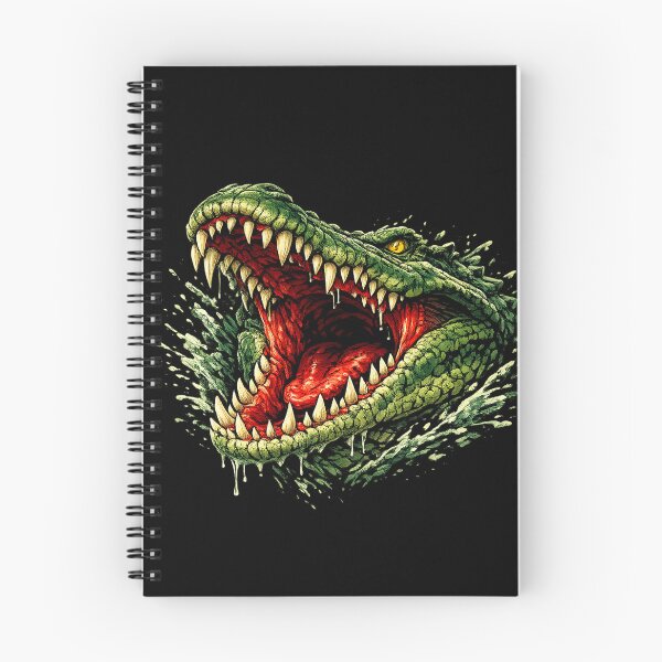 Item preview, Aggressive Crocodile Head Illustration designed and sold by behappyandrelax.