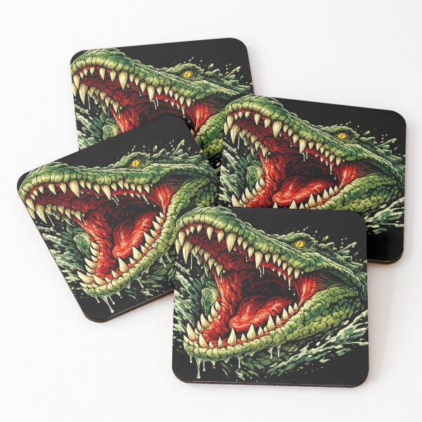 Item preview, Aggressive Crocodile Head Illustration designed and sold by behappyandrelax.