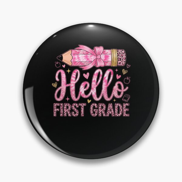 Item preview, Hello First Grade Pink Leopard Tie Dye Back To School Girls designed and sold by MysticMirth.