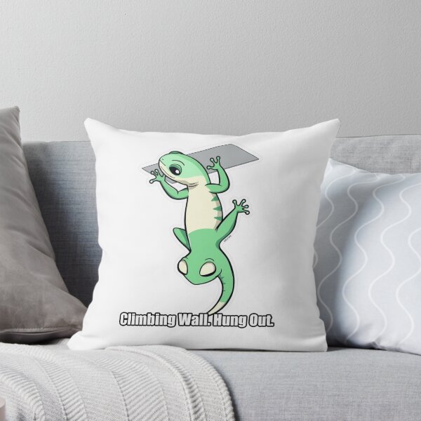 Item preview, Gecko - Climbing Wall Hung Out - Funny Gecko Gift designed and sold by pawdrops.