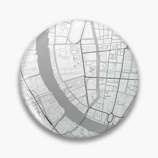 Item preview, Bangkok Black White City Map Poster, Minimal Street Map Wall Art designed and sold by LASTIQUE-dd.