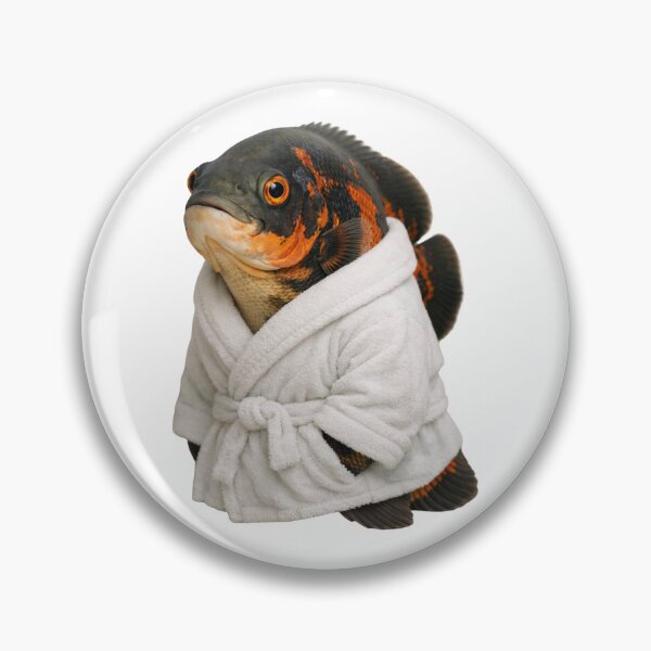 Item preview, Relaxing Bathrobe Oscar Fish designed and sold by Sillytoe.