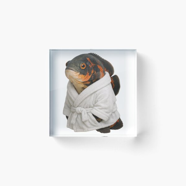 Item preview, Relaxing Bathrobe Oscar Fish designed and sold by Sillytoe.