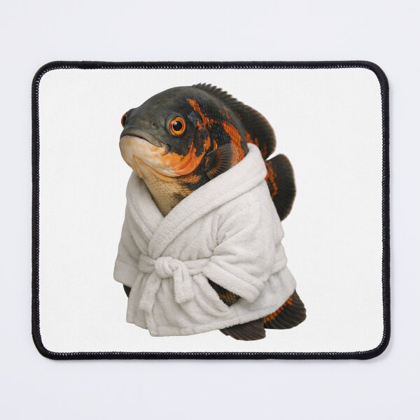 Item preview, Relaxing Bathrobe Oscar Fish designed and sold by Sillytoe.