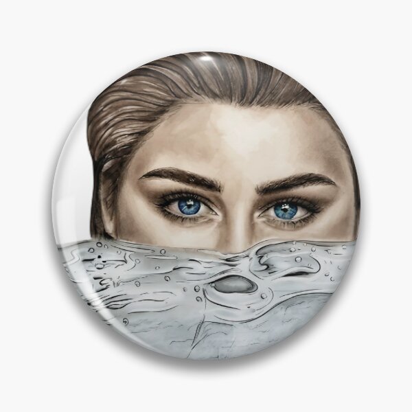 Item preview, Woman Portrait Glancing Over Clear Water Surface designed and sold by GulnorGermelo.