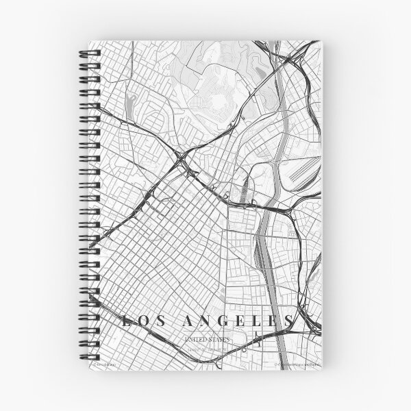 Item preview, Los Angeles Black White City Map Poster, Minimal Street Map Wall Art designed and sold by LASTIQUE-dd.
