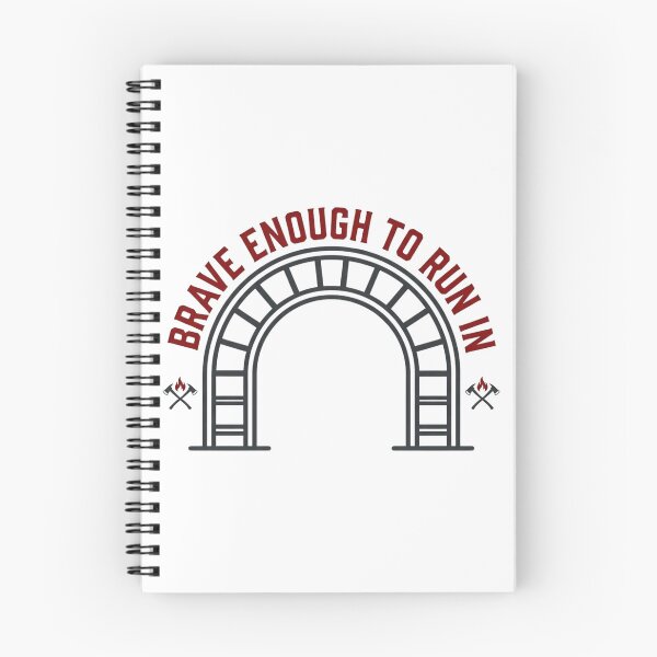 Item preview, Firefighter Ladder Emblem Brave Enough Run designed and sold by tushartanvir.