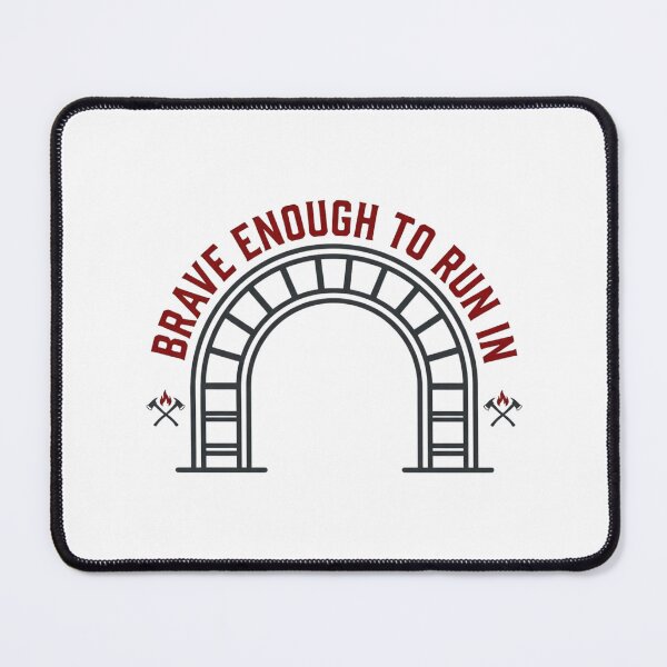 Item preview, Firefighter Ladder Emblem Brave Enough Run designed and sold by tushartanvir.
