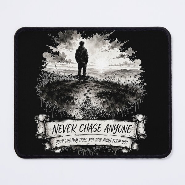 Item preview, Never Chase Anyone Your Destiny Does Not Run Away From You Sunset Silhouette Art Gift for Anyone designed and sold by Nightarel.
