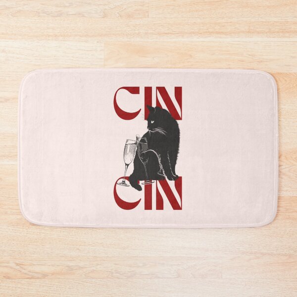 Item preview, Cin Cin Kitchen Cat Design, Champagne Glasses Celebration Artwork, Cheers designed and sold by SpringTeaDesigns.
