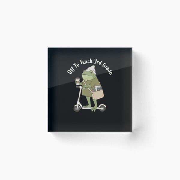 Item preview, Off To Teach 3rd Grade Funny Frog Teacher Back To School designed and sold by MysticMirth.