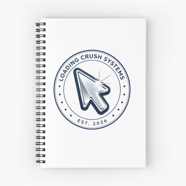 Item preview, Loading Crush Systems Logo Tee | Fake Tech Company Y2K Chrome Cursor Design designed and sold by Loading Crush.