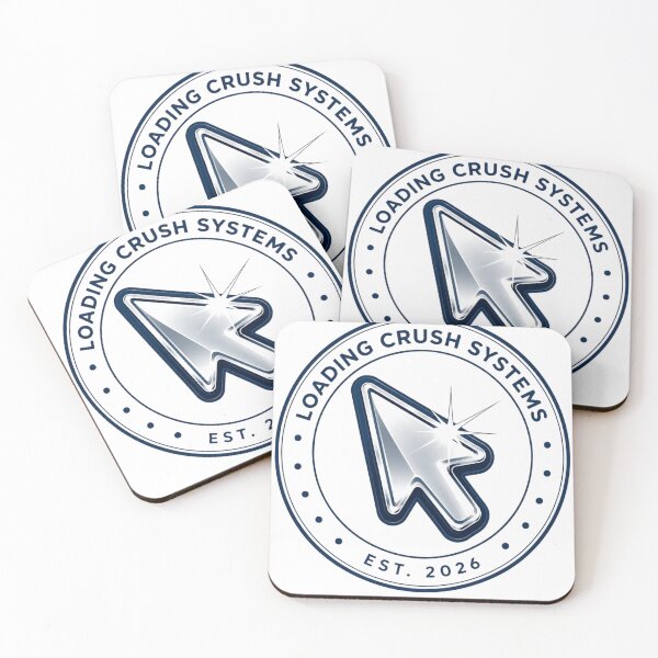 Item preview, Loading Crush Systems Logo Tee | Fake Tech Company Y2K Chrome Cursor Design designed and sold by Loading Crush.