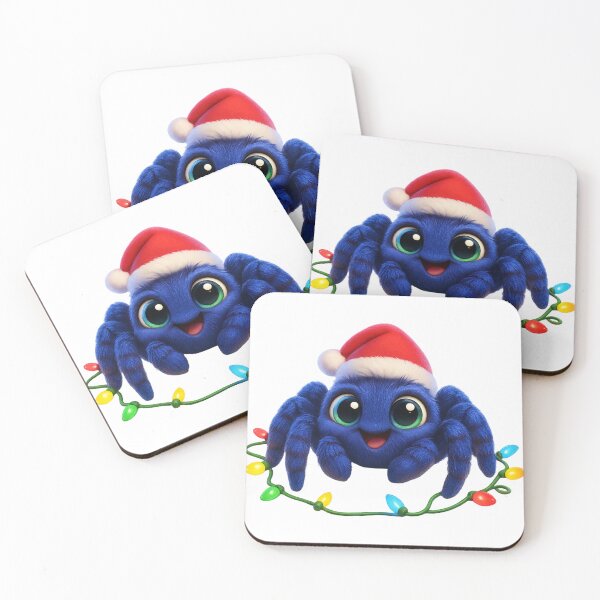 Aperçu de l'œuvre Tarentule bleu cobalt de Noël créée et vendue par Sillytoe.