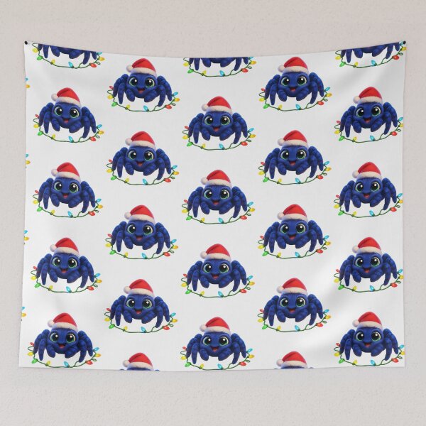 Item preview, Christmas Cobalt Blue Tarantula designed and sold by Sillytoe.