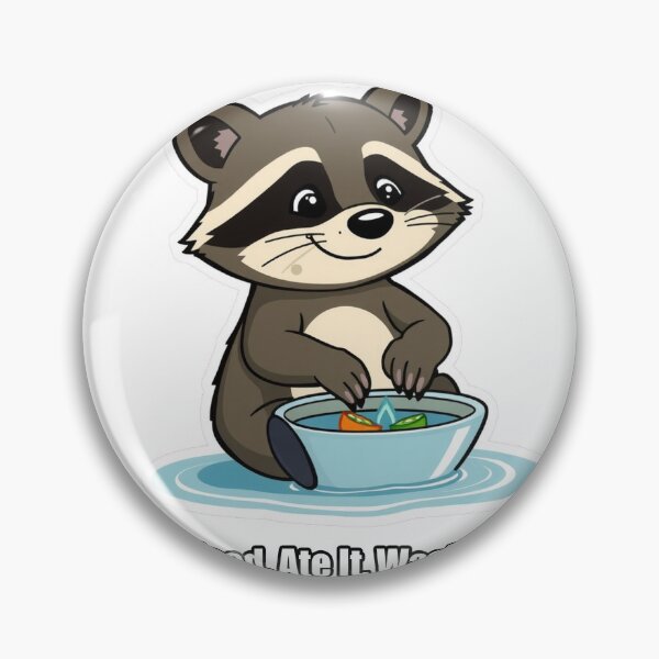 Item preview, Raccoon - Washed Food Ate It Washed Hands - Funny Raccoon Gift designed and sold by pawdrops.