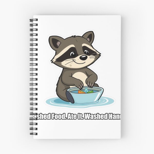 Item preview, Raccoon - Washed Food Ate It Washed Hands - Funny Raccoon Gift designed and sold by pawdrops.