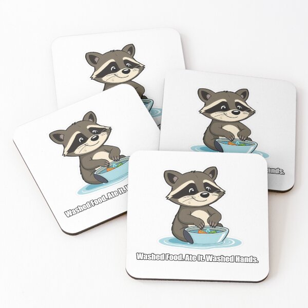 Item preview, Raccoon - Washed Food Ate It Washed Hands - Funny Raccoon Gift designed and sold by pawdrops.