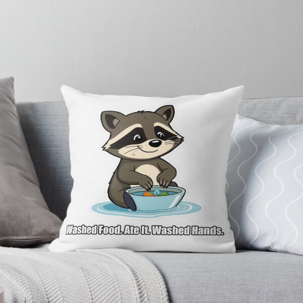 Item preview, Raccoon - Washed Food Ate It Washed Hands - Funny Raccoon Gift designed and sold by pawdrops.