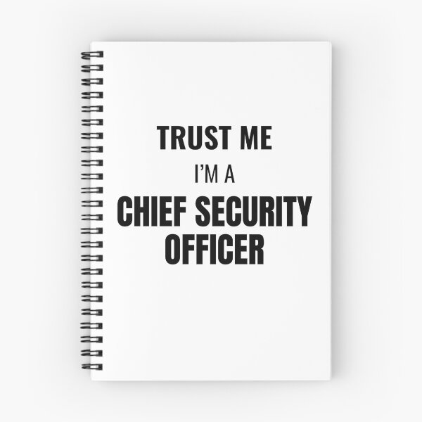 Item preview, Trust Me I'm a Chief Security Officer (Black) designed and sold by ShipCrewNation.
