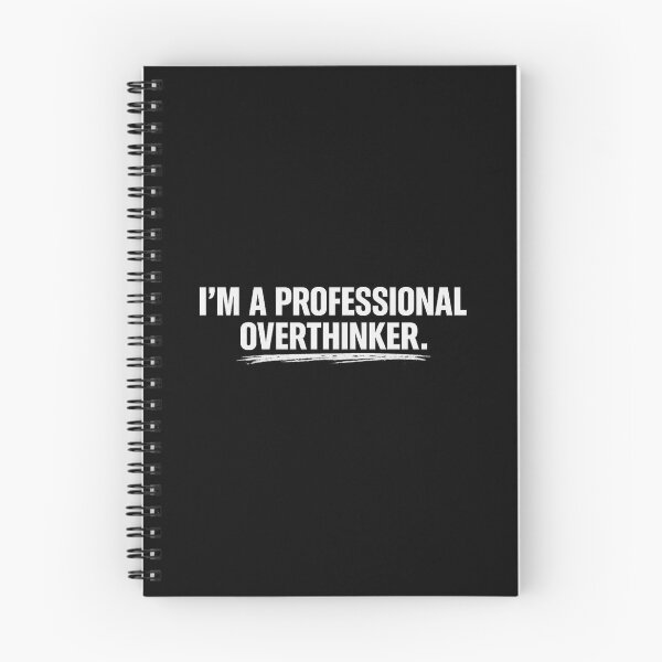 Item preview, I'm a Professional Overthinker Funny Overthinking Quote Minimal Typography T-Shirt designed and sold by Line-Mood1⭐️⭐️⭐️⭐️⭐️.
