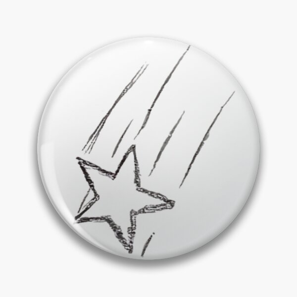 Item preview, simple shooting star sketch designed and sold by sylviasparkles.