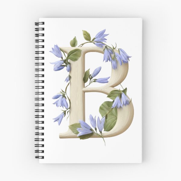 Item preview, Botanical Floral Letter B Monogram designed and sold by Helenaphotoart.