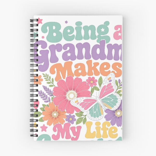 Item preview, Groovy Grandma Life Complete Butterfly Floral designed and sold by JMDesignHub.