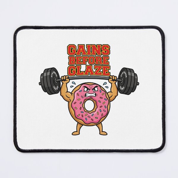 Item preview, Funny Angry Donut Lifting Weights Gains Before Glaze designed and sold by tushartanvir.