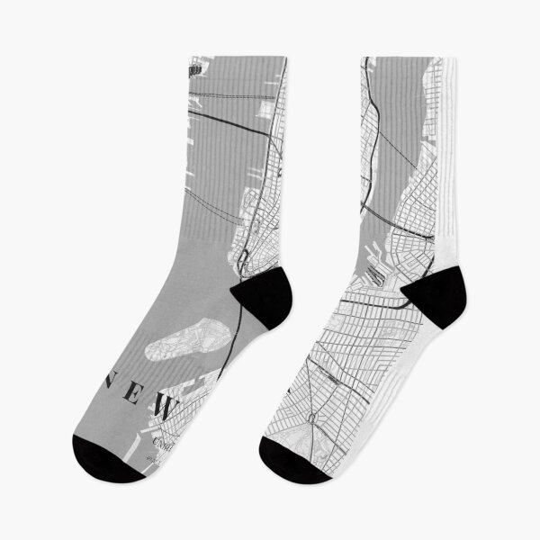 Item preview, New York Black White City Map Poster, Minimal Street Map Wall Art designed and sold by LASTIQUE-dd.