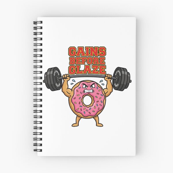Item preview, Funny Angry Donut Lifting Weights Gains Before Glaze designed and sold by tushartanvir.