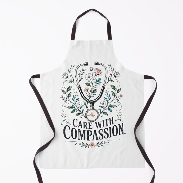Item preview, Vintage Botanical Stethoscope Care With Compassion designed and sold by BumbleBloom7.