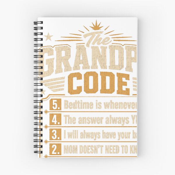 Item preview, The Grandpa Code Funny Grandfather Rules designed and sold by JMDesignHub.