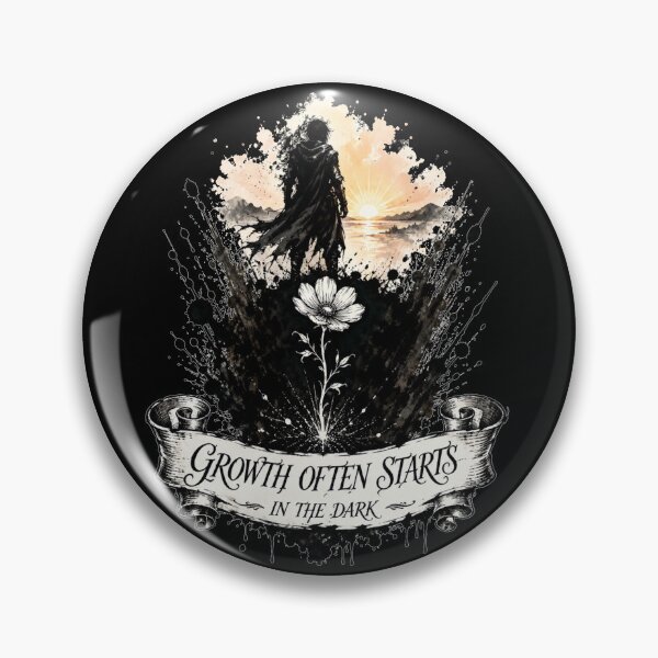 Item preview, Growth Often Starts In The Dark Sunrise Walk Art Motivational Quote Gift for Anyone designed and sold by Nightarel.