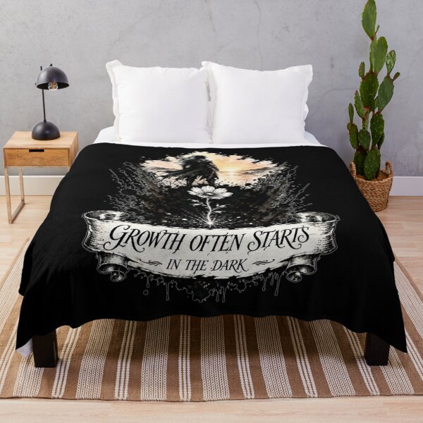 Item preview, Growth Often Starts In The Dark Sunrise Walk Art Motivational Quote Gift for Anyone designed and sold by Nightarel.