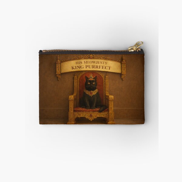 Item preview, Black Royal Cat – His Meowjesty King Purrfect designed and sold by PurrfectWhisper.